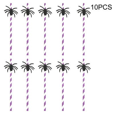 

10PCS Halloween Personality Sip Party Party Supplies Halloween Decoration DIY Straw Photo Props