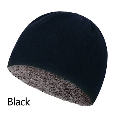 

1pc Unisex Fleece Beenie Windproof Warm Winter Hat Cap For Running Riding Sports