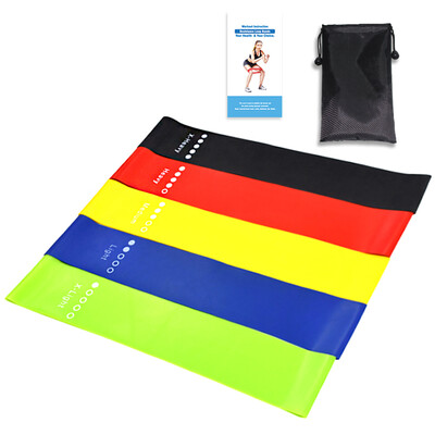 

Lixada 5PCS Sports Exercise Resistance Loop Bands Set Elastic Booty Band Set for Yoga Home Gym Training
