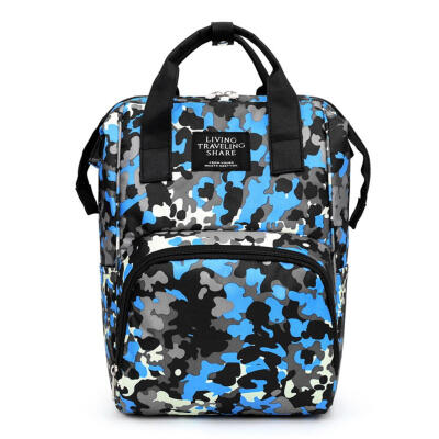 

Waterproof Print Mommy Travel Backpacks Big Maternity Nappy Top-handle Bags