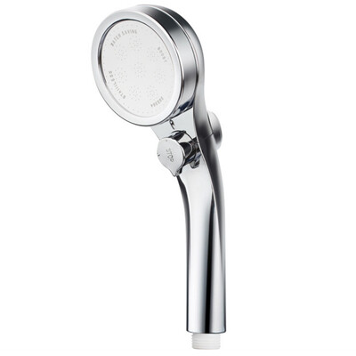 

ABS Pressurized Shower With Switch Handheld High Pressure Head Plating Adjustment Water Flow Shower