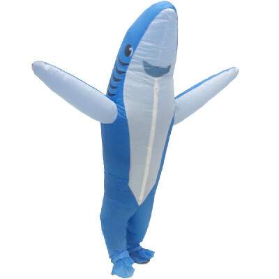 

Adult Inflatable Shark Cosplay Fancy Dress Inflatable Full-body Costume