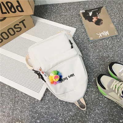 

Junior High School StudentsBookbags Female Korean Edition Senior High School Students Male Fashion Campus Backpacks Shoulder Bag