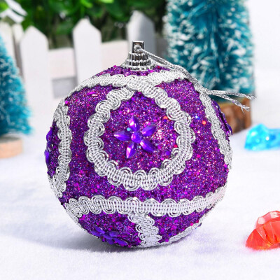 

Tailored Christmas Rhinestone Glitter Baubles Balls Xmas Tree Ornament Decoration 8CM