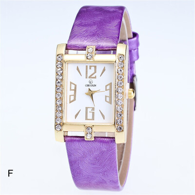 

〖Follure〗Retro Candy Colors Design Leather Band Analog Alloy Quartz Wrist Watch