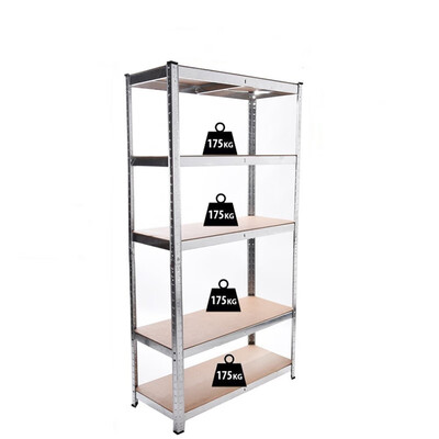 

5 Tier Shelf Standard Large Warehouse DIY Garage Storage Rack Shelving Unit
