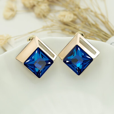 

S925 silver earrings ladies crystal earrings Korea wild earrings temperament fashion earrings