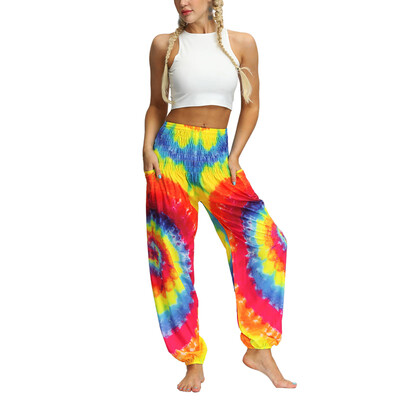 

Women Ethnic Boho Wide Leg Harem Print Pants Casual Loose Sport Gym Yoga Palazzo