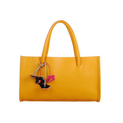 

Tailored Fashion girls handbags leather shoulder bag candy color flowers tote YE