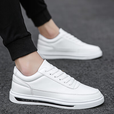 

Tide shoes 2019 new summer mens shoes wild shoes Korean mens white shoes casual trend white shoes cotton shoes