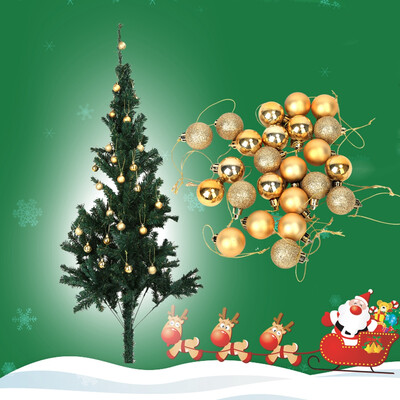 

24pcs 6 Colors Christmas Tree Hanging Glitter Ornament Balls Baubles Party Wedding DecorationsChristmas Tree BallBauble Ball