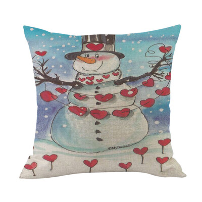 

Tailored Merry Christmas Cushion Cover Square Pillow Case Home Decor