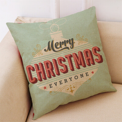 

Tailored New Christmas Cotton Linen Pillow Case Sofa Cushion Cover Home Decor