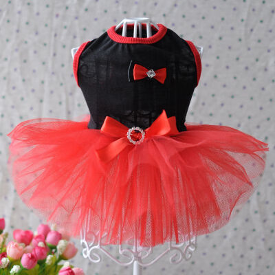 

Summer Dog Mesh Dress Clothes Small Dog Wedding Dress Pet Costumes Tutu Dress For Dogs Dress