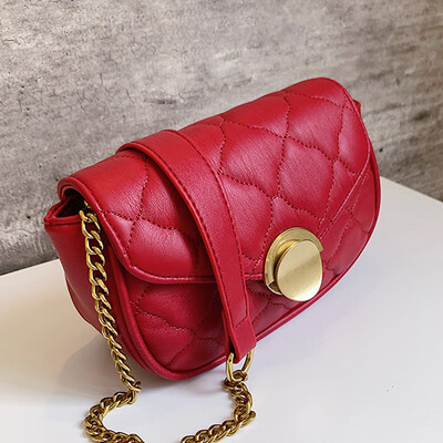 

Summer small fresh chain mini small bag girl 2019 new fashion feel ocean air slanted small square bag