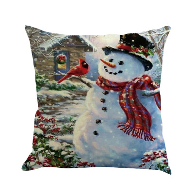 

Tailored Christmas Pillow Cover Pillowcases Decorative Sofa Cushion Cover 45x45cm