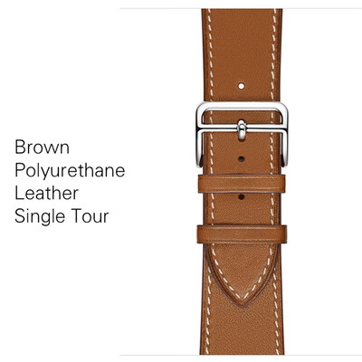 

Kebitt Leather Men Women Single Tour Bands For Apple Watch Series 4 1 2 3 three Color iwatch Double Strap band 38 40MM 42 44mm