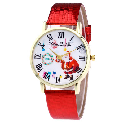 

Christmas Gift New watch women Faux lady watch womens Casual Leather quartz watch Analog wristwatch Gifts relogio feminino &Ff