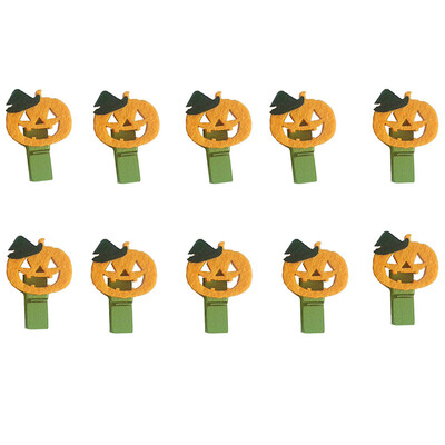 

Halloween Supplies Halloween Holiday Supplies Halloween Pumpkin Wood Clip Decoration Pumpkin Smiley Holiday Party Wood