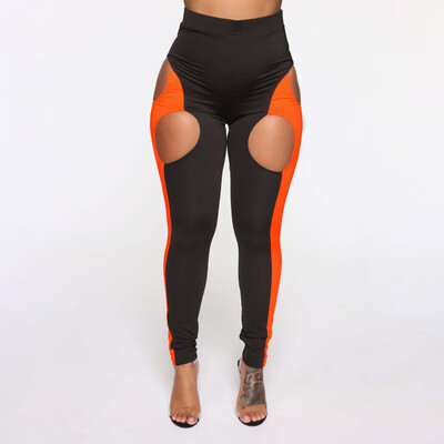 

Womens Gym Sport High Waist Yoga Jogging Leggings Hollow Elastic Ladies Trousers