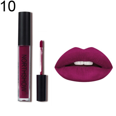 

NORTHSHOW Matte Metallic Non Sticky Lip Gloss Glaze Long Lasting Liquid Lipstick