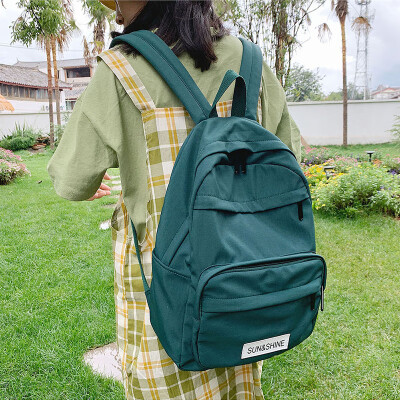 

Fashion schoolbag female ins Korean version ulzzang high school student backpack tide large capacity junior high school double sho
