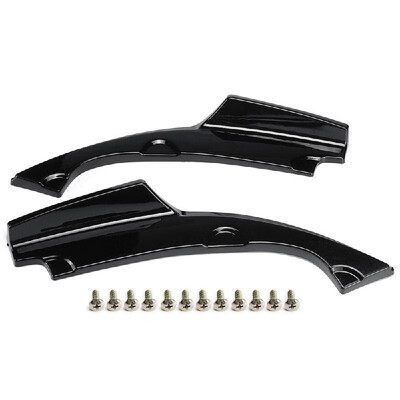 

2PCs Light Black Anti Scratch Car Rear Bumper Lip Diffuser Splitter for Honda Civic 2016 to 2018