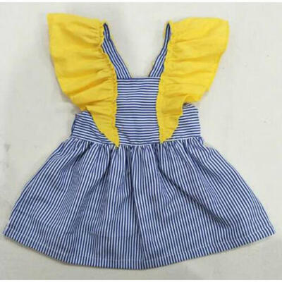 

New Infant Kid Baby Girl Short Sleeve Striped Dress Princess Tutu Dresses Casual