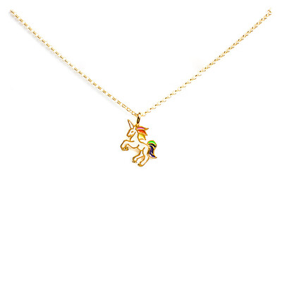 

1pc Cute Horse Animal Pendant Necklace Fashion Jewelry Sparkled Animal Clavicle Pendant Necklace For Women