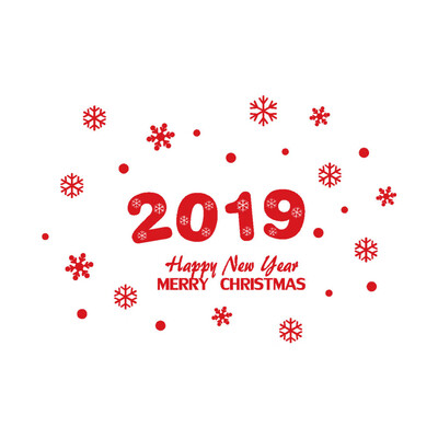 

〖Follure〗New Year Merry Christmas Snowflake Wall Sticker Home Shop Windows Decals Decor