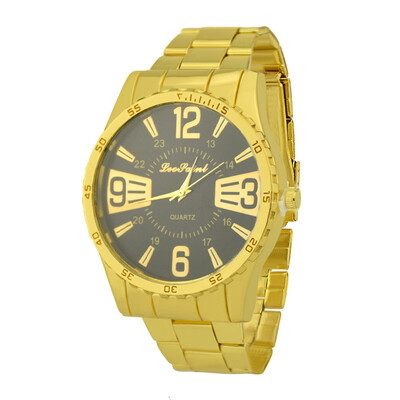 

Gobestart Men Luxury Fashion Military Stainless Steel Analog Quartz Wrist Watch
