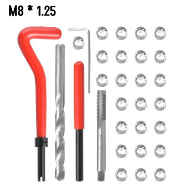 

15Pcs Metric Thread Repair Insert Kit M5 M6 M8 M10 M12 M14 Helicoil Car Pro Coil Tool M14 15