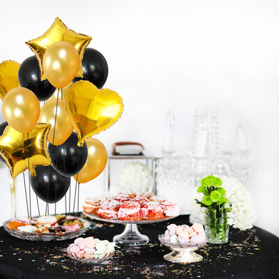

Gobestart Multicolor Foil Balloon Set Helium Confetti Birthday Wedding Party Love Decor