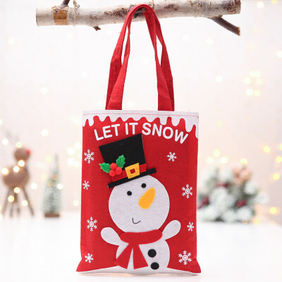 

Tailored Christmas Decorations Xmas Snowman Apple Bag Christmas Eve Apple Bag