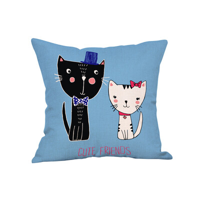 

Gobestart Cotton Linen Pillow Case Car Sofa Bed Waist Throw Cushion Cover Home Decoration