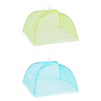 

Toponeto 2 Large Pop-Up Mesh Screen Protect Food Cover Tent Dome Net Umbrella Picnic