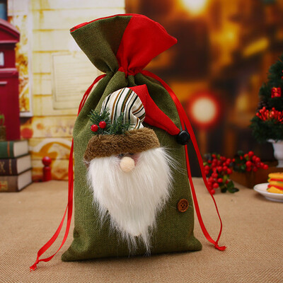 

Tailored Christmas Candy Bag Santa Claus Snowmen Gift Bag Children Storage Bag