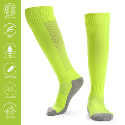 

Kids Breathable Football Socks High Tube Socks Over Knee Sports Socks for 8-14 Boys Girls