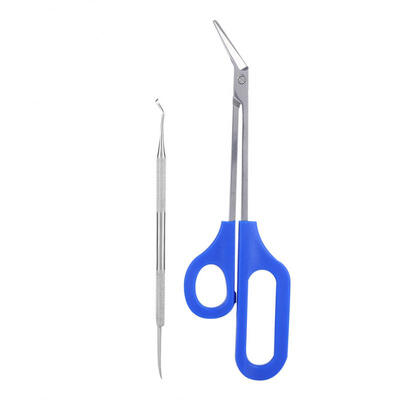 

Greensen Stainless Steel Pedicure Nail Tool Set Long Handle Toenail Scissors Nails File