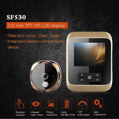 

〖Follure〗Electronic 30 Inch Display door Doorbell Viewer Night Infrared Night Vision