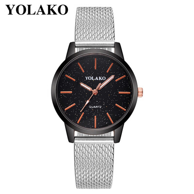 

YOLAKO Quartz Watches Men Women Fashion Watch Elegant Minimalism Casual Leather Clock Ladies Wristwatch relojes mujer 533