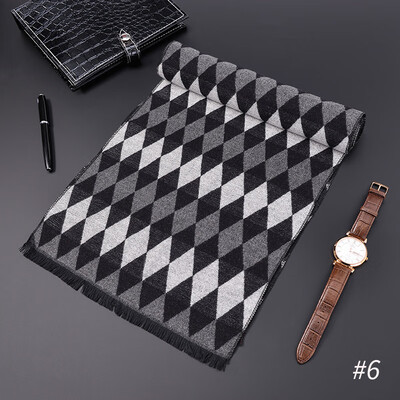 

2018 new mens scarf wholesale autumn&winter Korean version of business gifts brushed silk cotton scarf factory direct sales