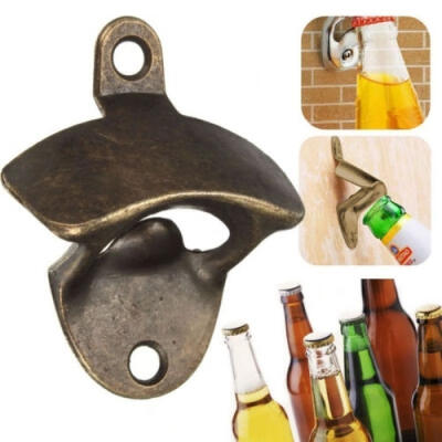 

Bronze Metal Opener OPEN HERE Wall Mounted Beer Bottle Opener Soda WW