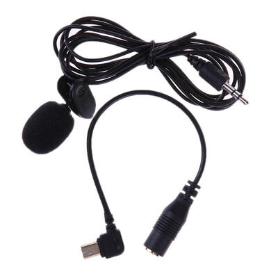 

Professional Mini USB External Mic Microphone With Clip for GoPro Hero 33