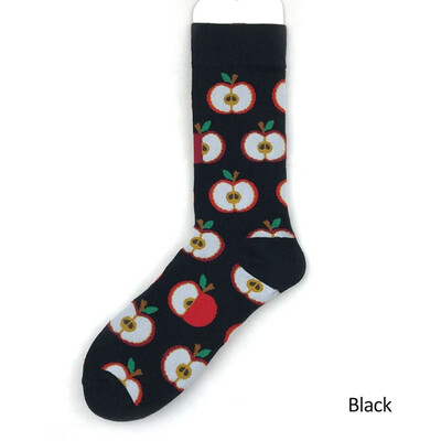 

1 Pair Unisex Novelty Food Colorful Pattern Couple Funny Socks Men Women Cotton Art Funky Crew Socks