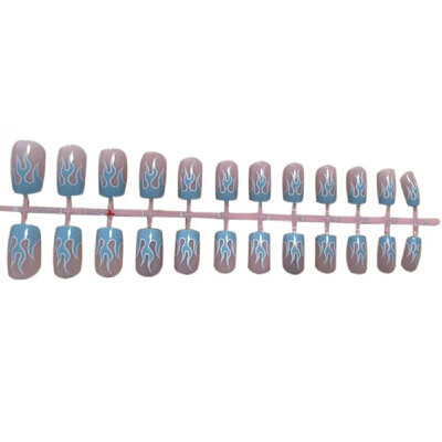 

24Pcs Nail Art Stickers Blaze Patch Water Slide Adhesive Tape Nail Art DIY Decals
