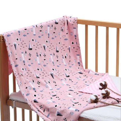 

LuMengYi Baby Dotted Blanket Soft Skin-friendly Breathable Cotton 59 45 Inches Unisex Infant Receiving Blankets for Bed Stroller