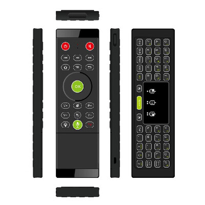 

TZ16 24GHz Air Mouse Wireless Keyboard Touchpad Double-side Handheld Remote Control w 6-Axis Sensor Gyroscope IR Learning RGB LE