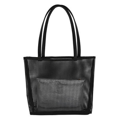 

Women Fashion Mesh Bags Two-piece Shoulder Messenger Composite Handbag