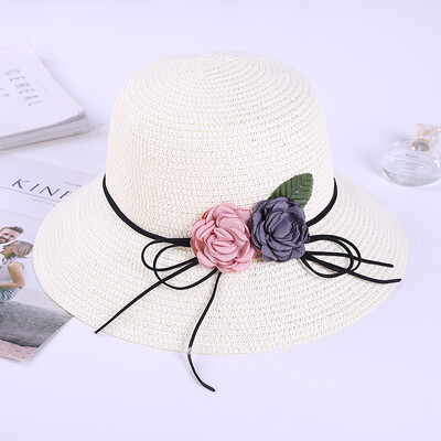 

Summer big hat brim Beach Hat Womens beach trip foldable straw hat sunscreen Big Brim Hat